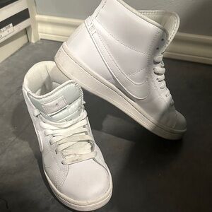 Nike White High-Top Athletic Shoes